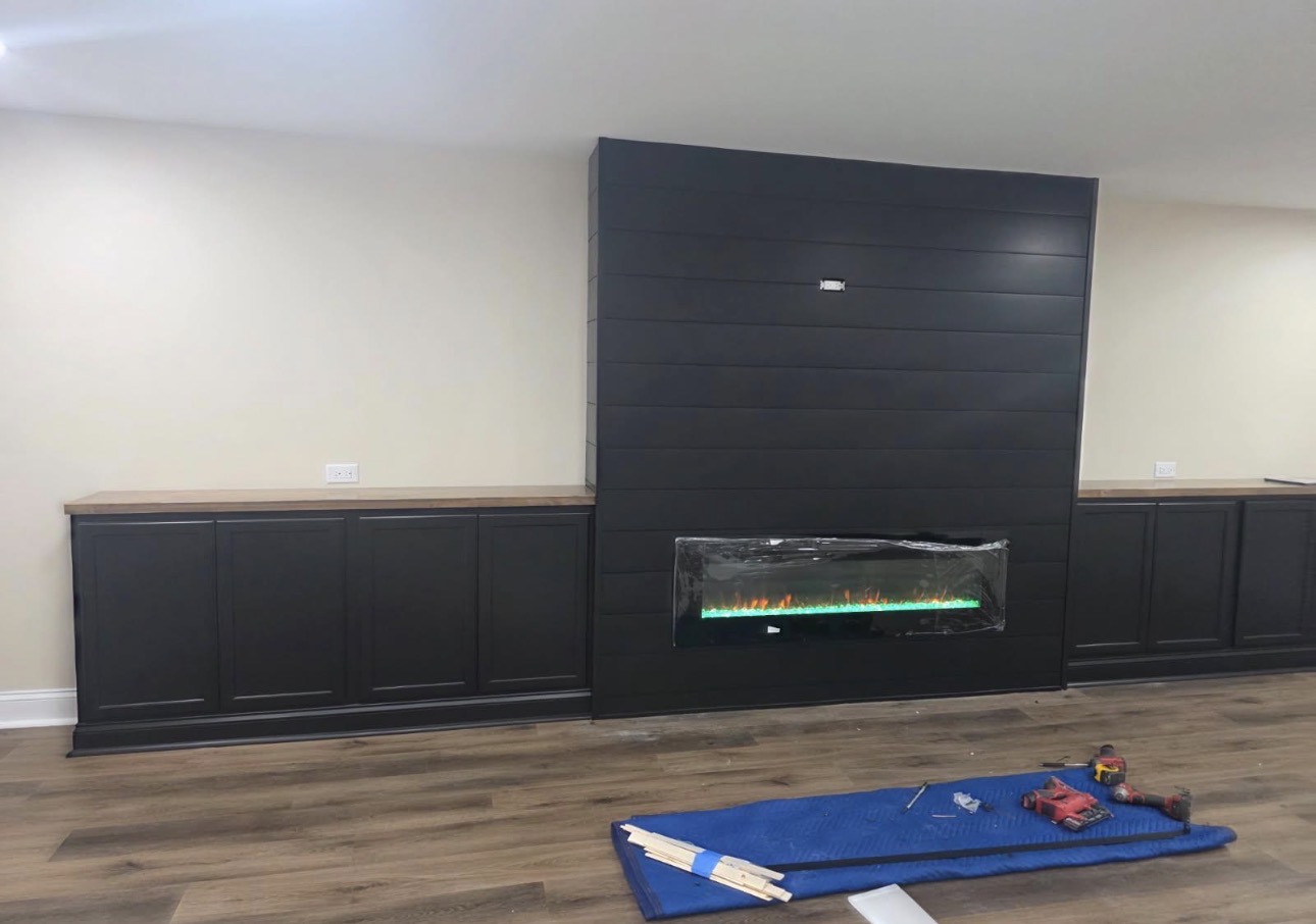 Custom Built-In Fireplace